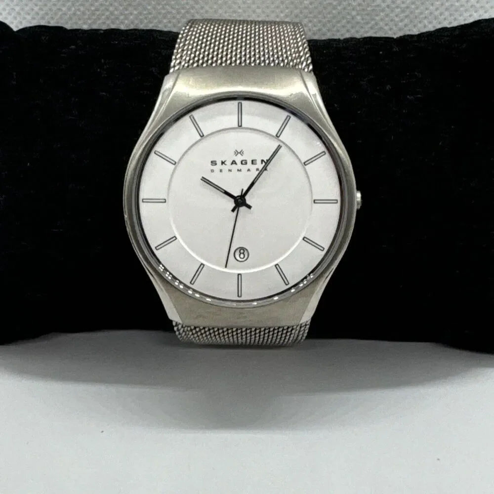 Skagen 956XLTTW Women's Silver Stainless Steel Mesh Analog Quartz Watch JNA543